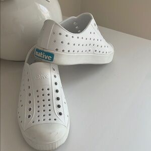 Native Kids White Shoes